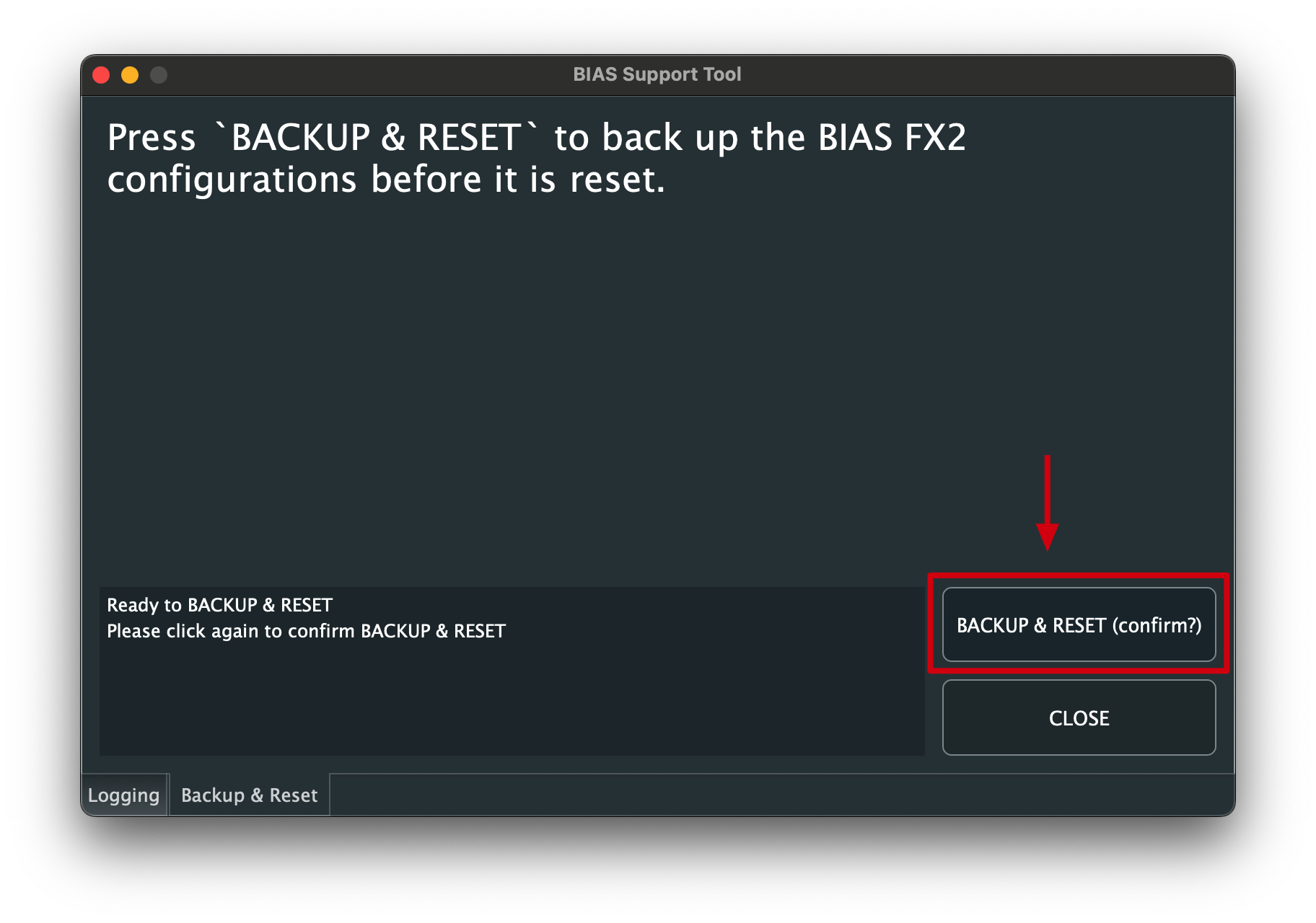 Backup & Reset for BIAS FX 2 (macOS) Help Center
