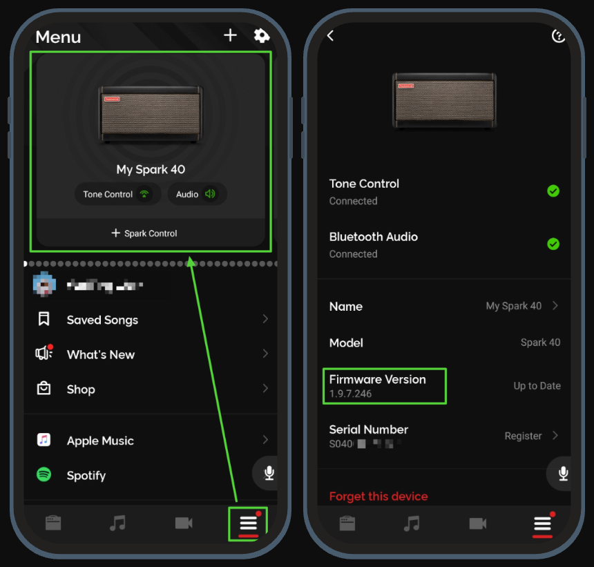 Spark (40) Firmware Update (Tutorial Video) – Help Center