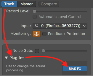 garageband bias fx