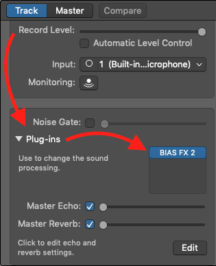 bias fx garageband