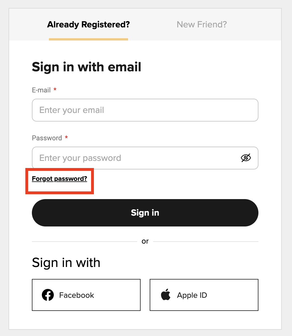 How to Switch Back to Regular Email Login instead of Facebook