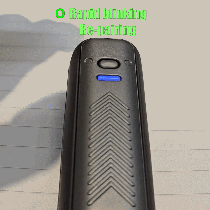 TX rapid blinking - re-pairing mode