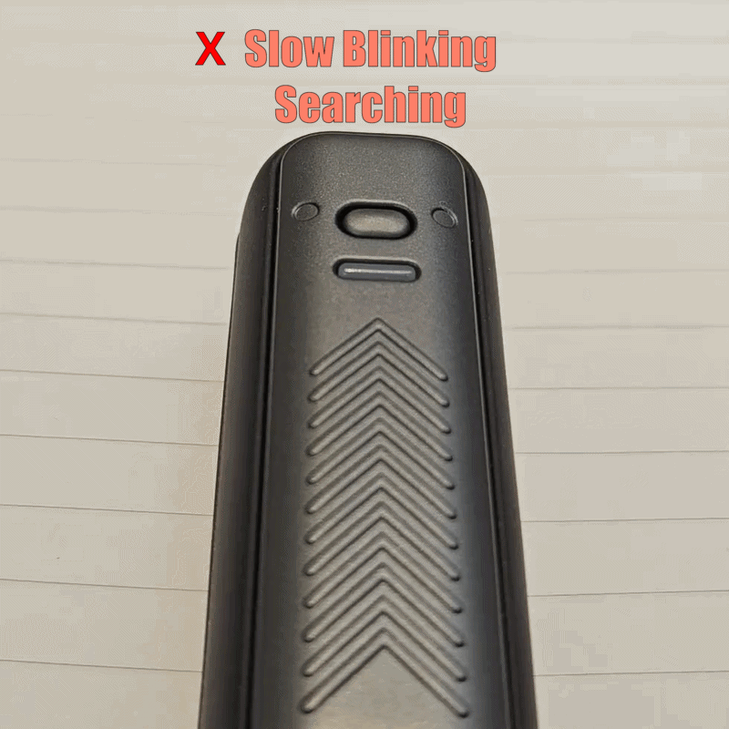 TX slow blinking - searching