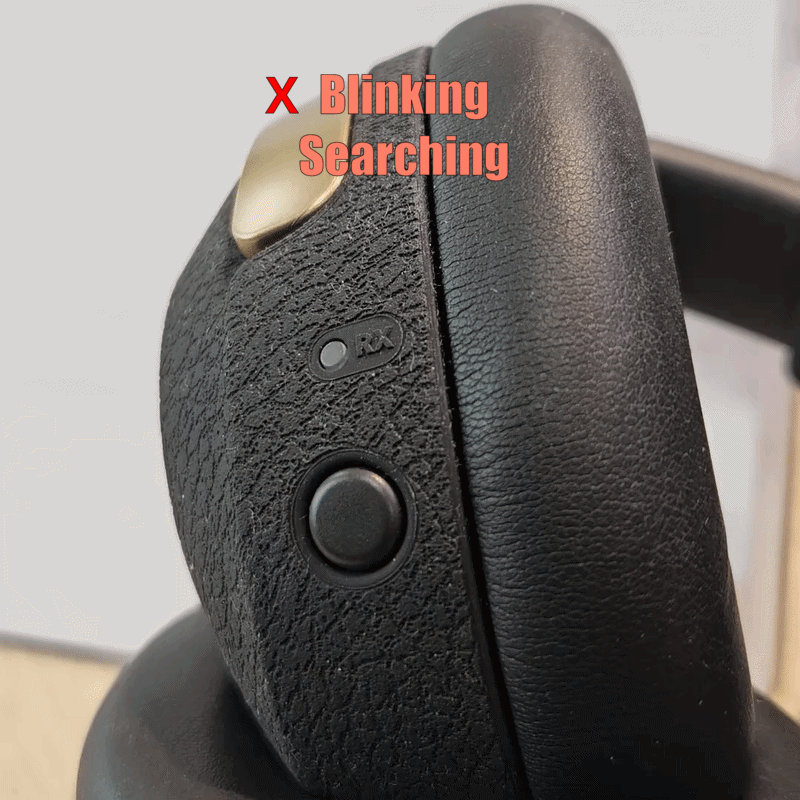 RX blinking - searching