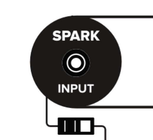 Spark Input, USB-C Charge Out, and DC Out on Spark CAB 2