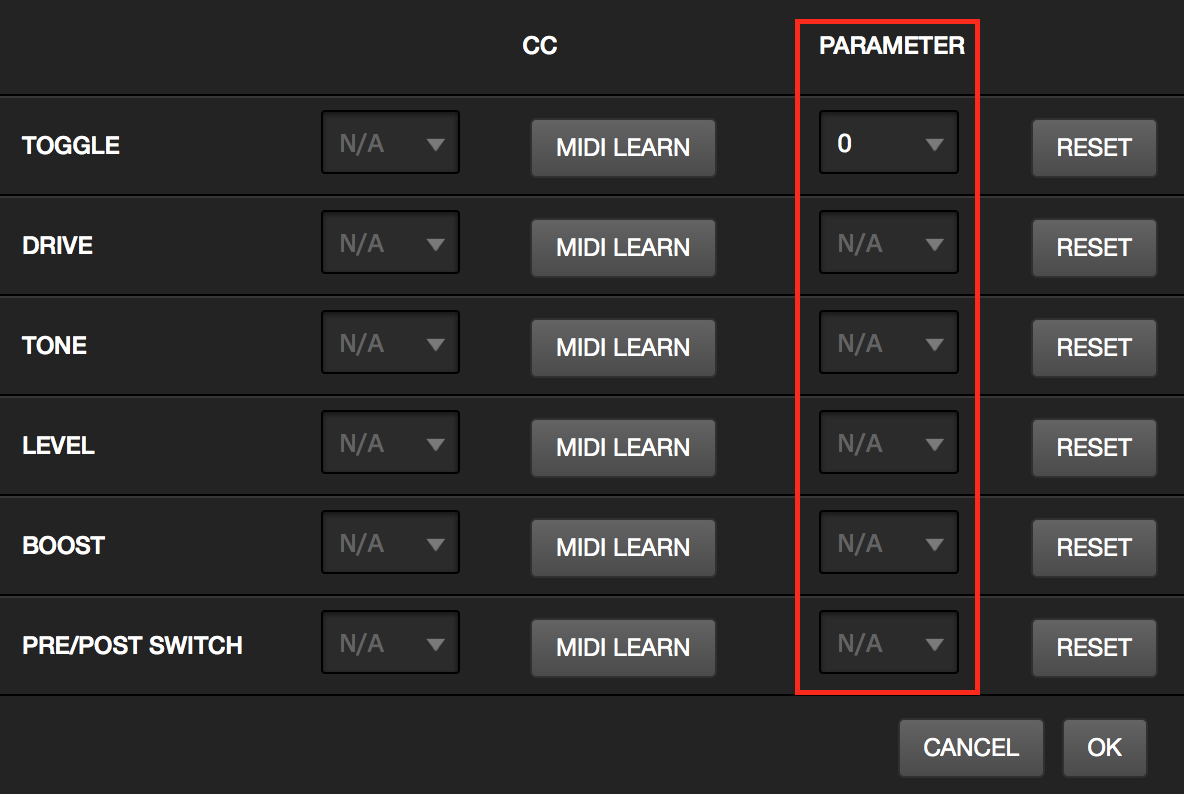 Midi control center